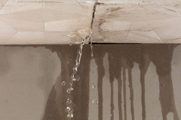 Professional Burst Pipe Cleanup technician working in Waterford, ME